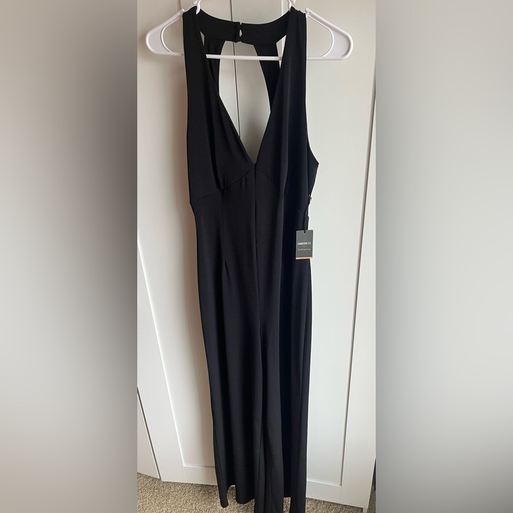 Forever 21 black dressy jumpsuit